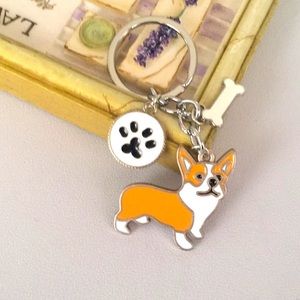 🍏50% OFF/3+...Corgi Dog Keychain (Brown)